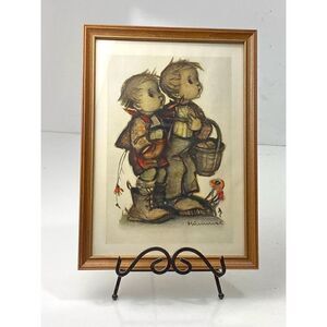 Vintage Hummel Many Happy Returns of the Day Framed Print 15in L x 11in W Signed
